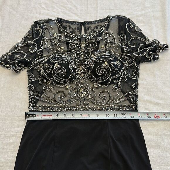 NEW GIGI beaded black dress size 10 - Picture 13 of 15